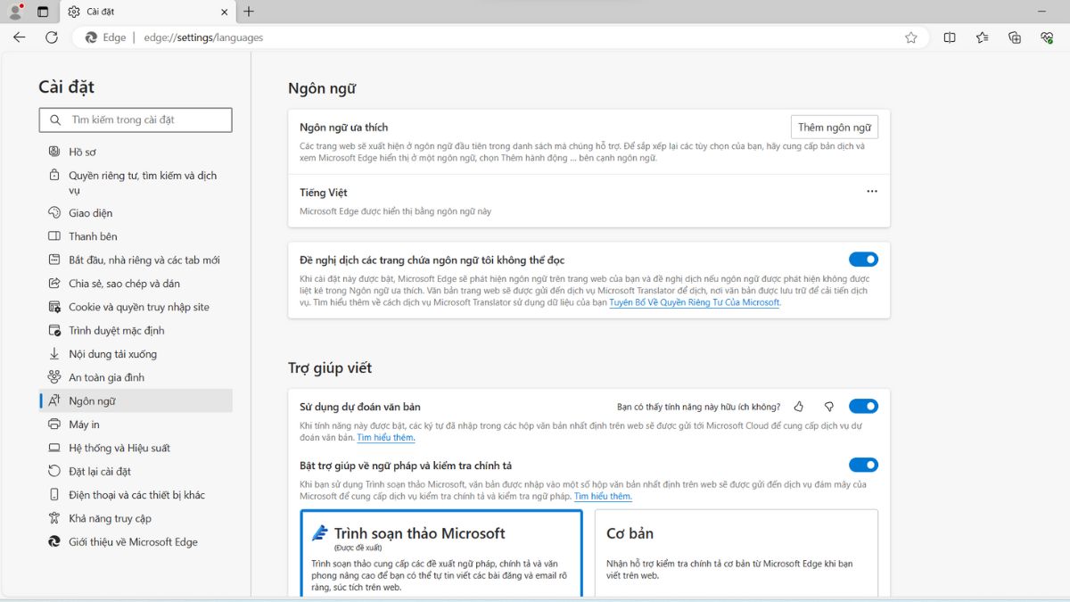 Cách dịch trang web sang tiếng Việt trên Microsoft Edge bước 1