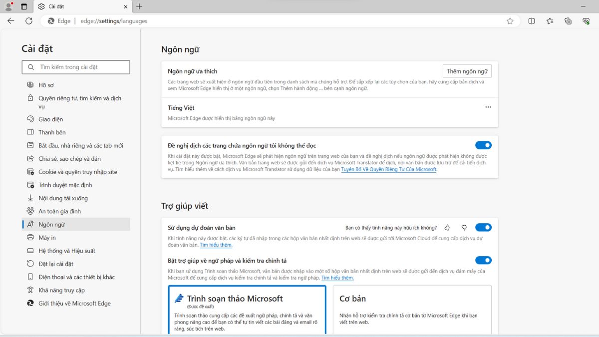 Cách dịch trang web sang tiếng Việt trên Microsoft Edge bước 1