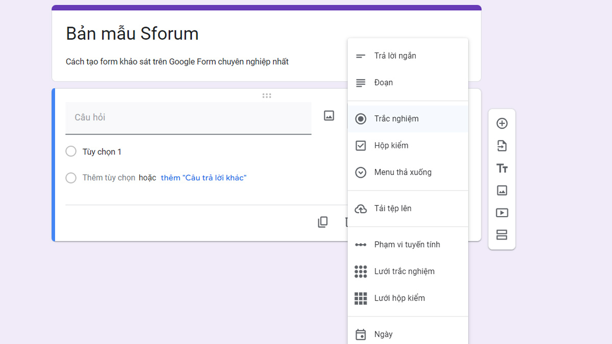 Cách tạo form khảo sát trên Google Form chuyên nghiệp nhất