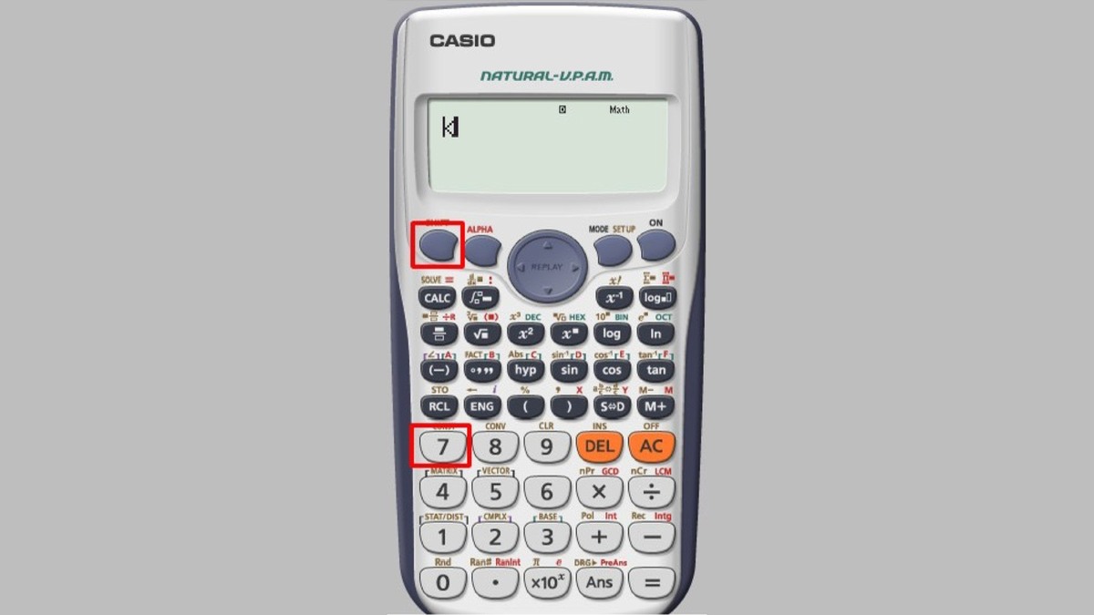 Cách viết chữ K trên máy tính Casio 580, 880, 570