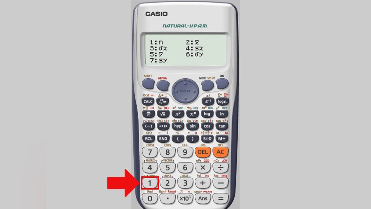 Cách viết chữ N trên máy tính Casio 580, 880, 570