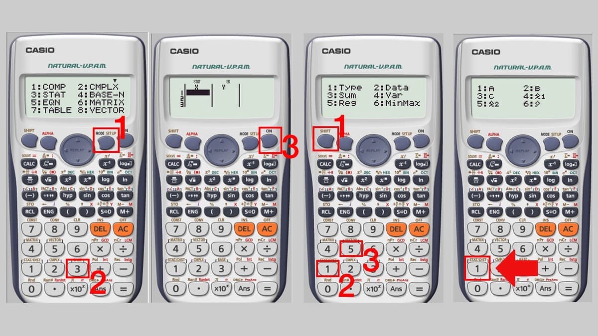 Cách viết chữ A trên máy tính Casio 580, 880, 570