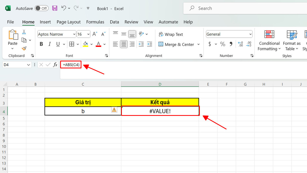 Hàm ABS trong Excel Cách dùng để tính giá trị tuyệt đối