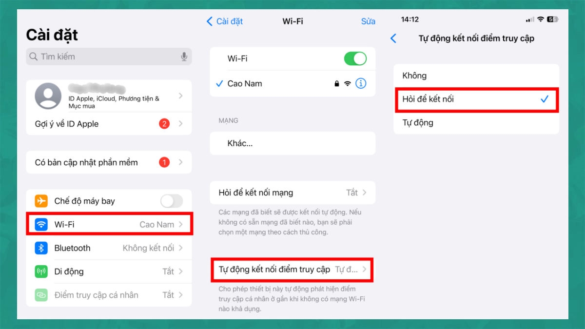 Bảo vệ iphone bằng cách Hạn chế truy cập vào WiFi công cộng