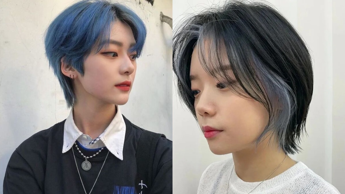 Kiểu tomboy rẽ ngôi giúp bạn nữ mặt tròn che khuyết điểm