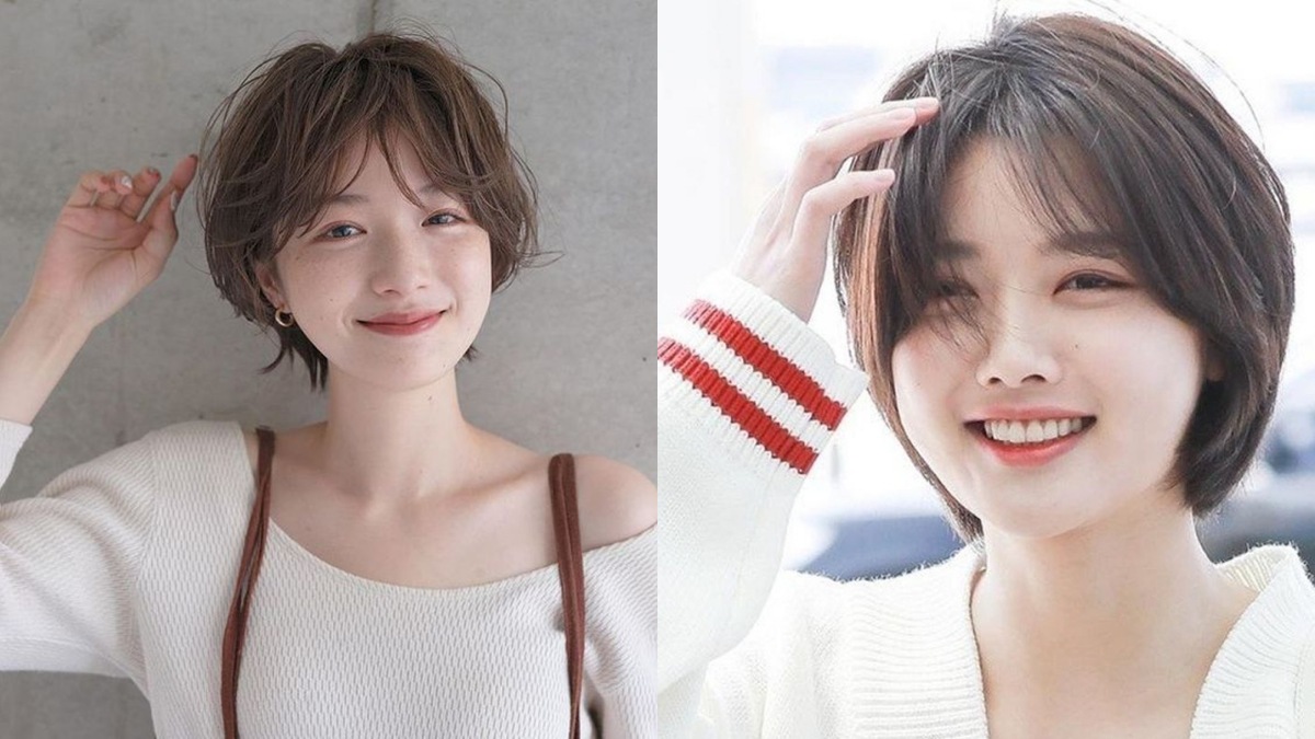 Tóc tomboy cho mặt tròn