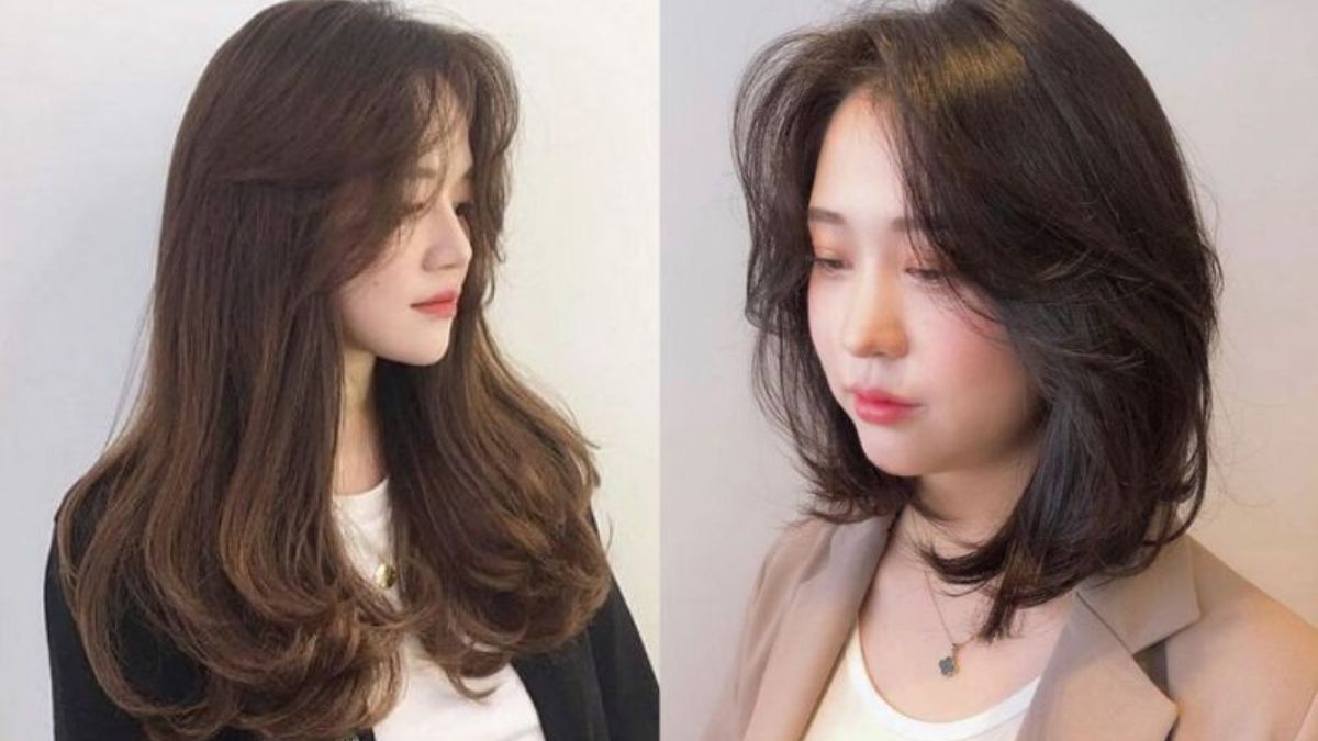 tóc tỉa layer uốn chữ c