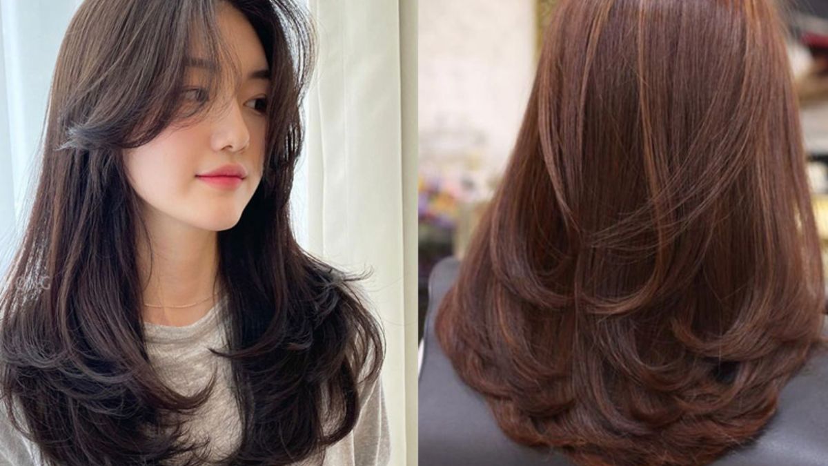 Tóc ngang lưng uốn đuôi chữ C